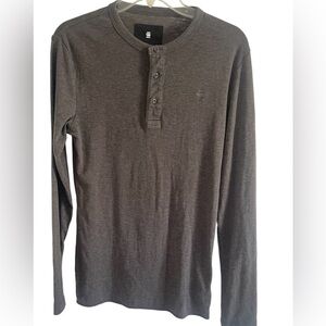 G-Star
G Star Raw Shirt Dark Gray Henley Long Sleeves
Size Small
